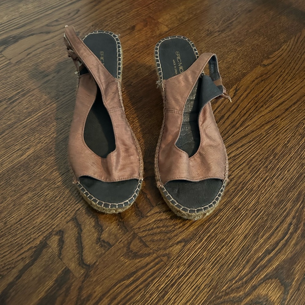 Eric Michael brown wedges. Made in Spain.